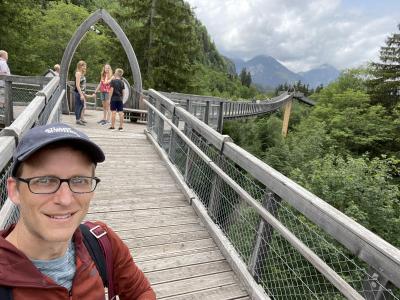 Tree-top hike at Ziegelwies Füssen Forest Center.