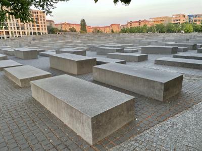 Memorial to the Murdered Jews of Europe (from the sidewalk).