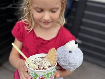 Spaghetti ice cream!