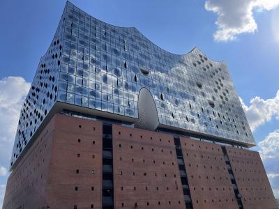 Opera house in Hamburg (like water/waves).